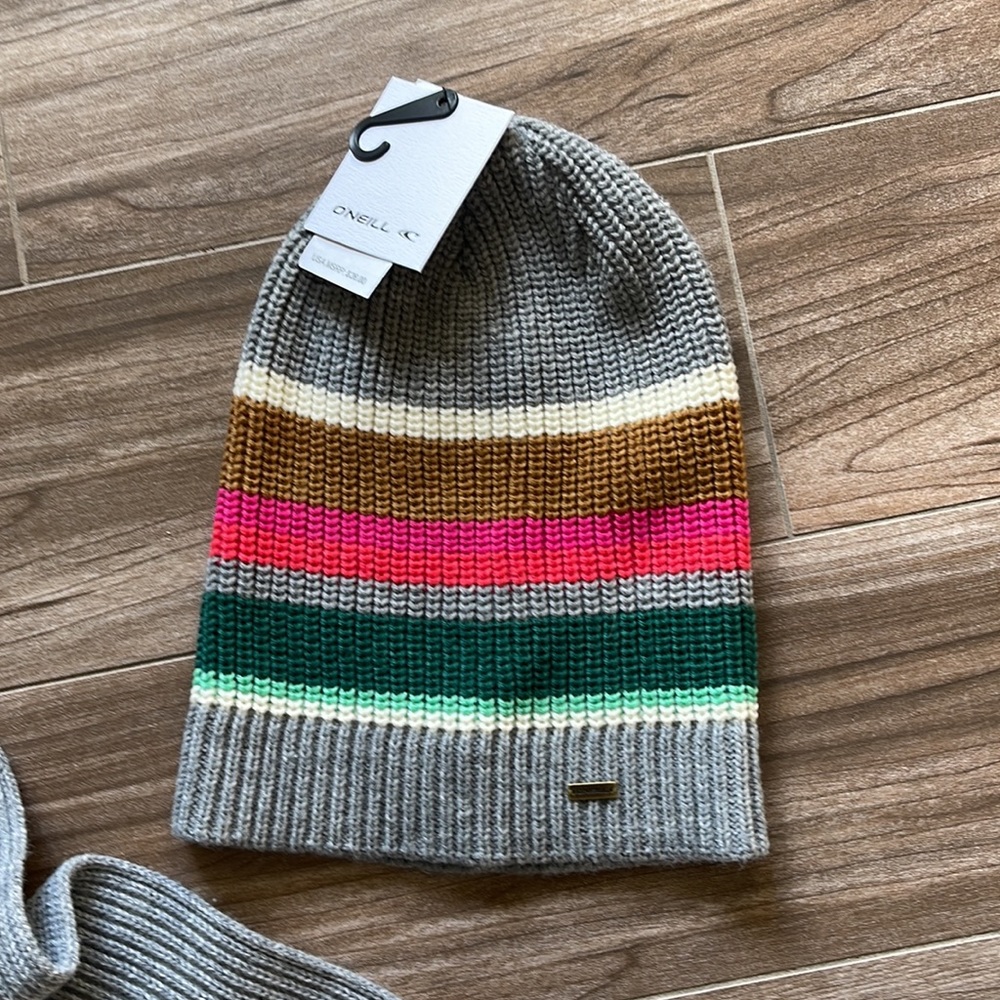 🌿O’NIELL- SCARF AND HAT BEANIE MATCH SET🌿 - Picture 4 of 6